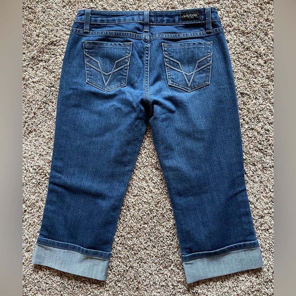 Vigoss Classic Capris Cropped Jeans Women’s Size 7 / 8 waist 32” Like New! EUC